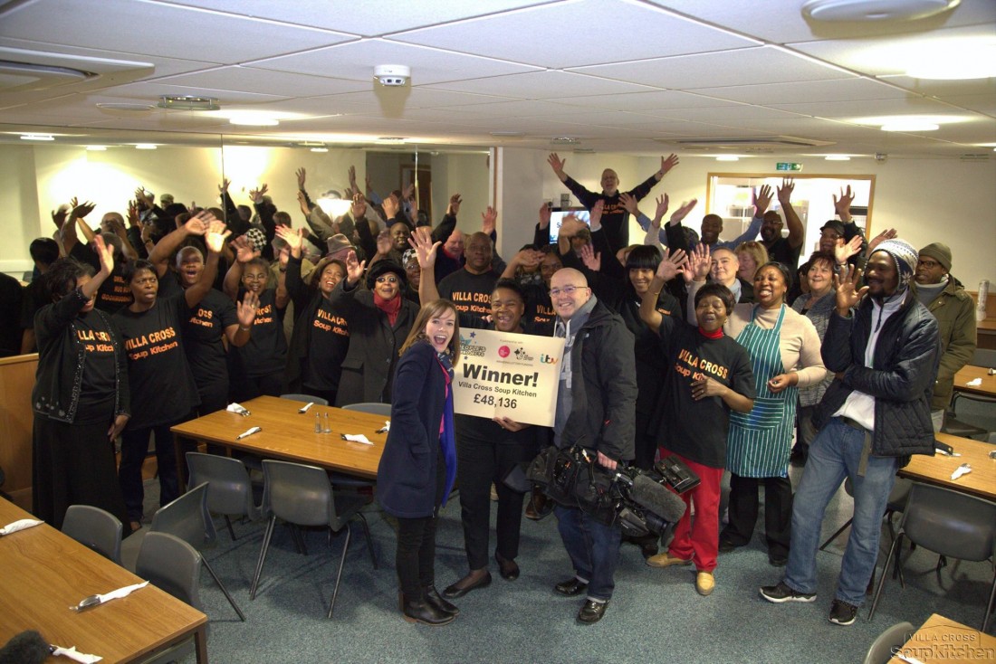 Villa Cross Soup Kitchen team won ITV's The People's Projects